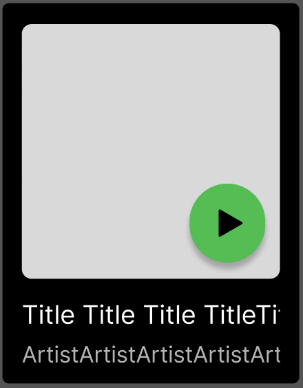 Song Card clicked state from supplied Figma study
