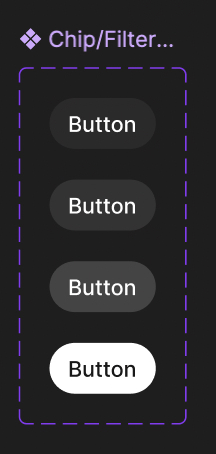 Figma evidence for the filter chip