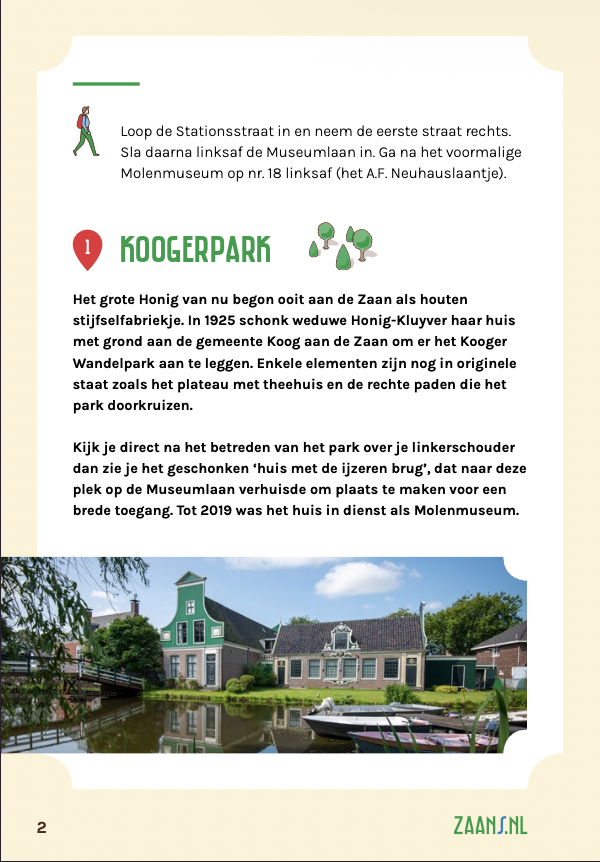Dutch Koogerpark route content page