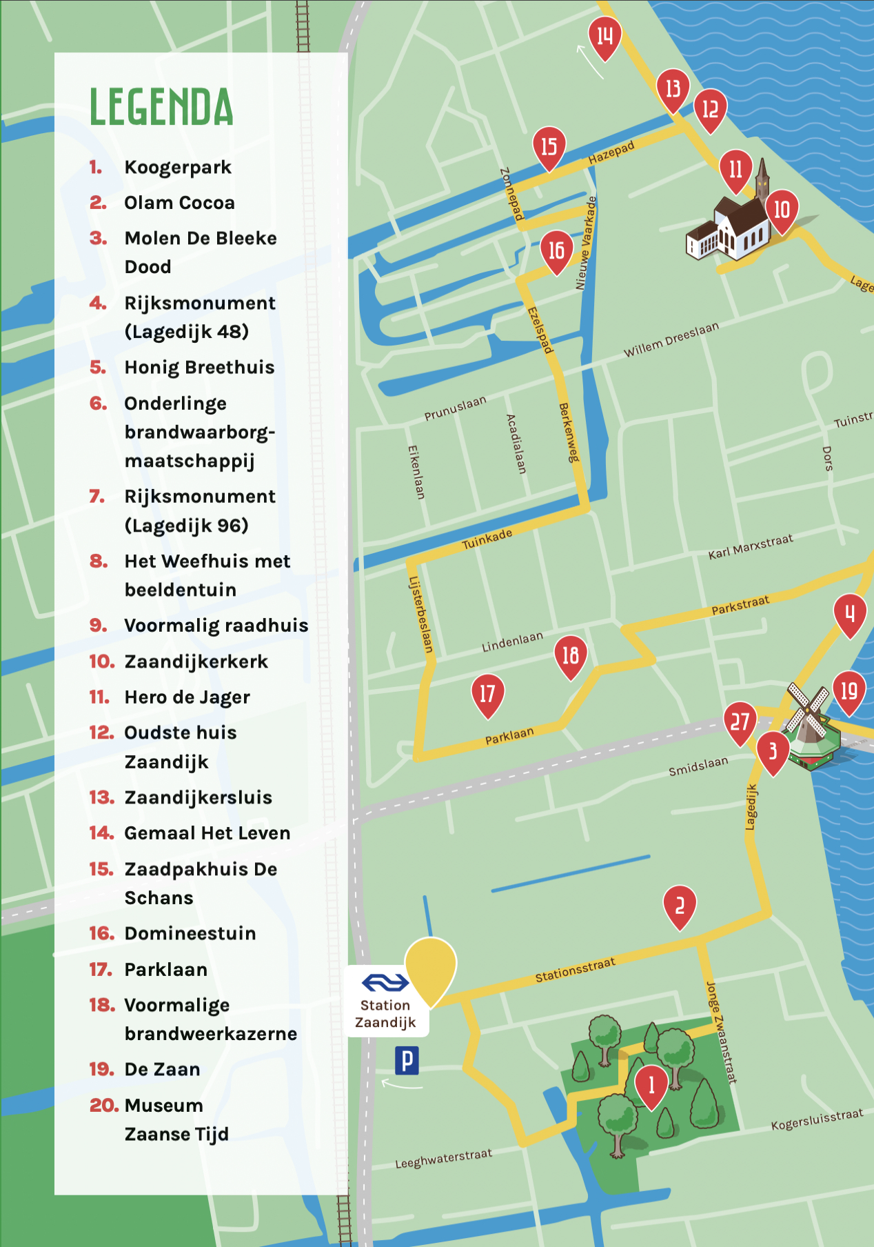 Dutch Zaandijk route map